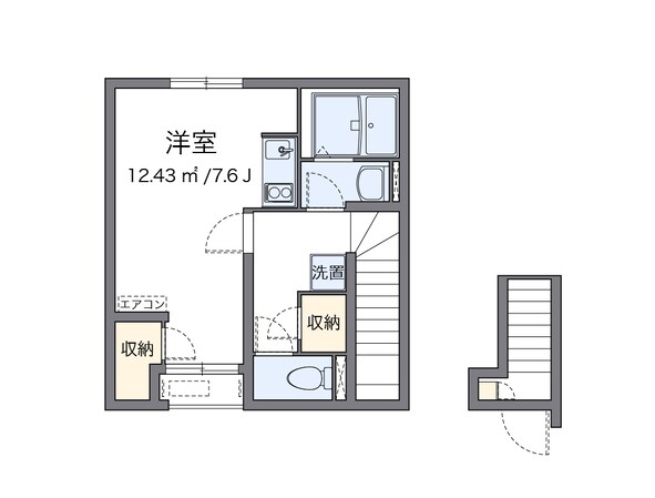 クレイノマイネスハイムの物件間取画像